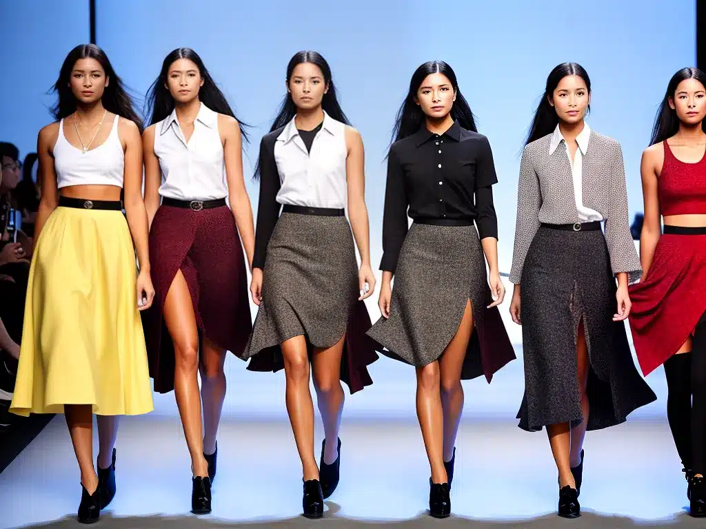 Imagens a importancia das saias na moda das modelos 3