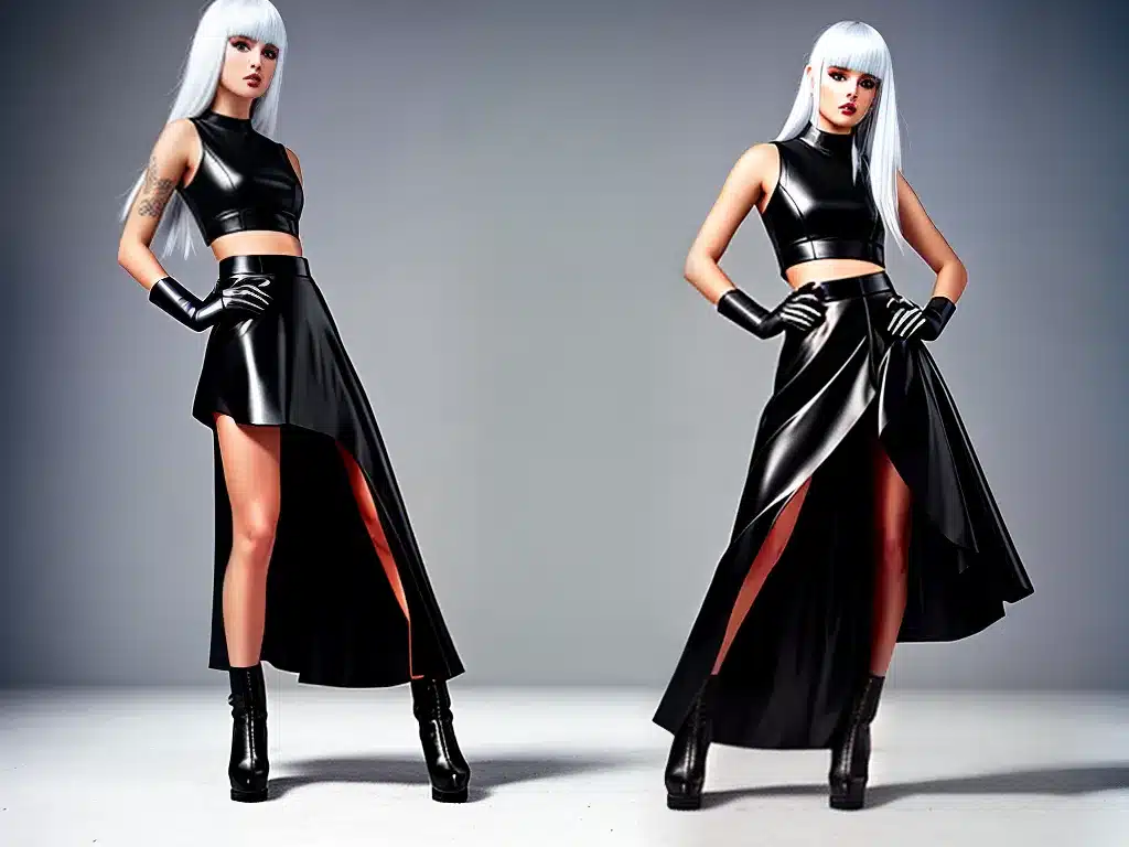 Imagens a influencia das saias na moda futurista 2