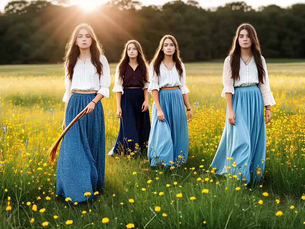 Imagens as saias e o universo do indie folk
