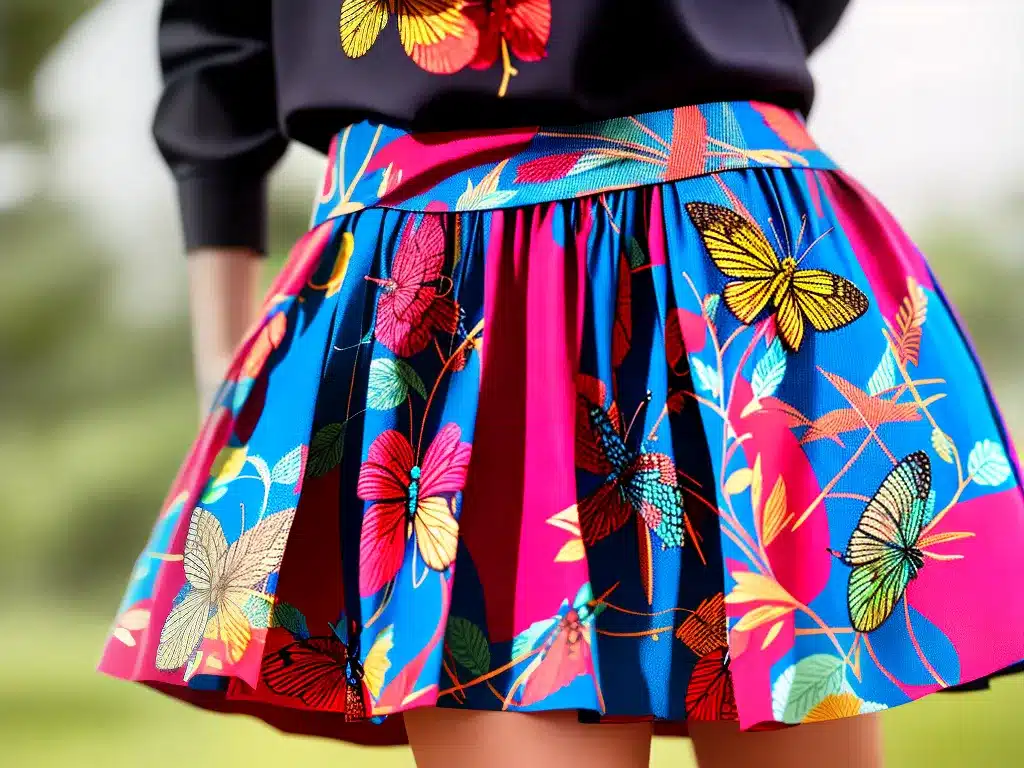 Imagens dicas estilo saias estampas insetos 3