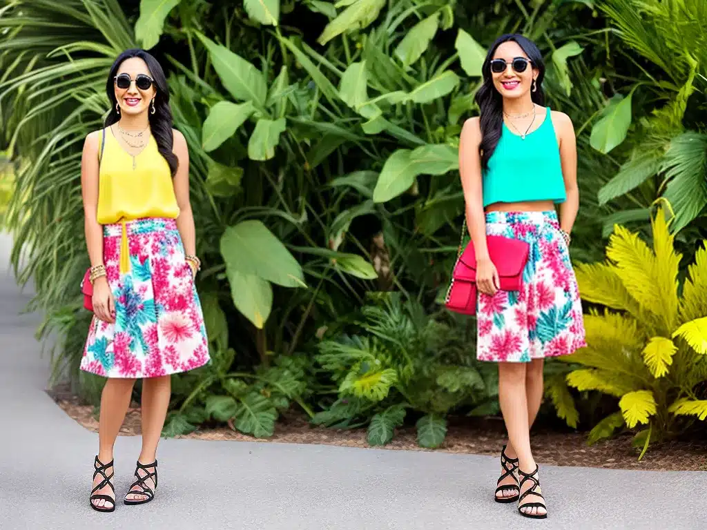Imagens dicas estilo saias estampas tropicais 3