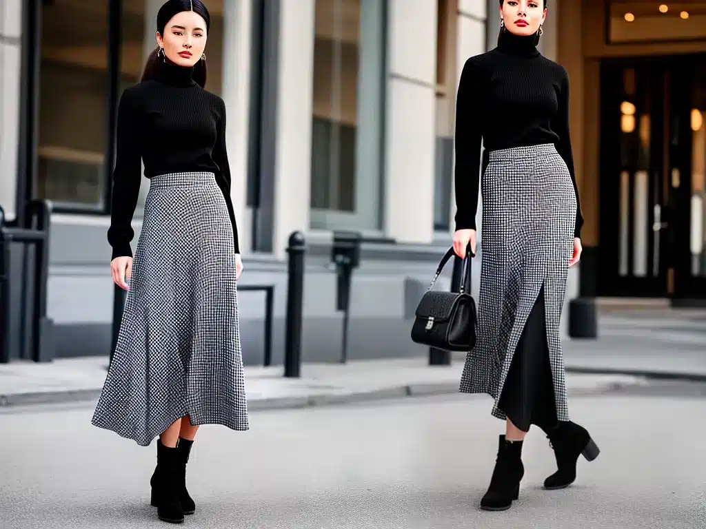 Imagens dicas estilo saias estampas xadrez 4