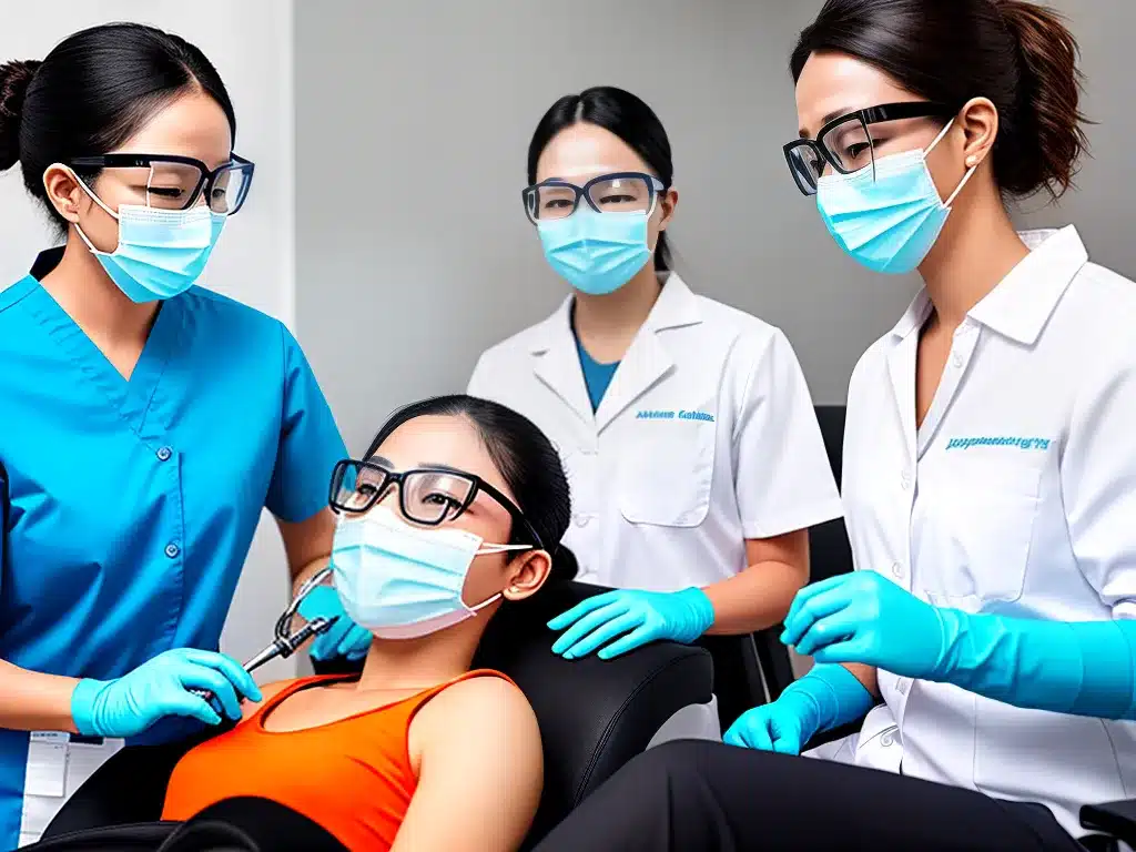 Imagens escolhendo profissional para peeling laser 3