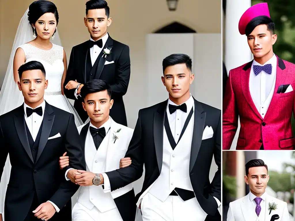 Imagens evolucao trajes casamento lgbt representatividade moda 2 1