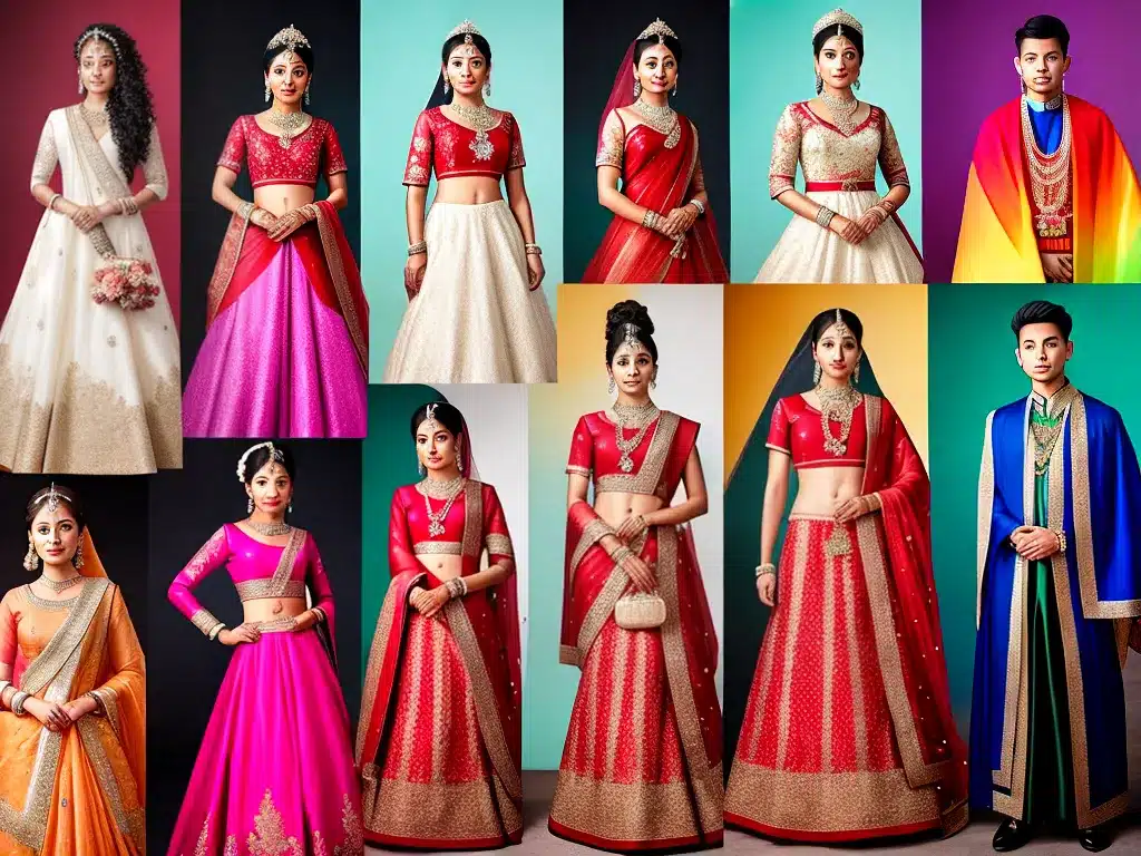 Imagens evolucao trajes casamento lgbt representatividade moda 3 1