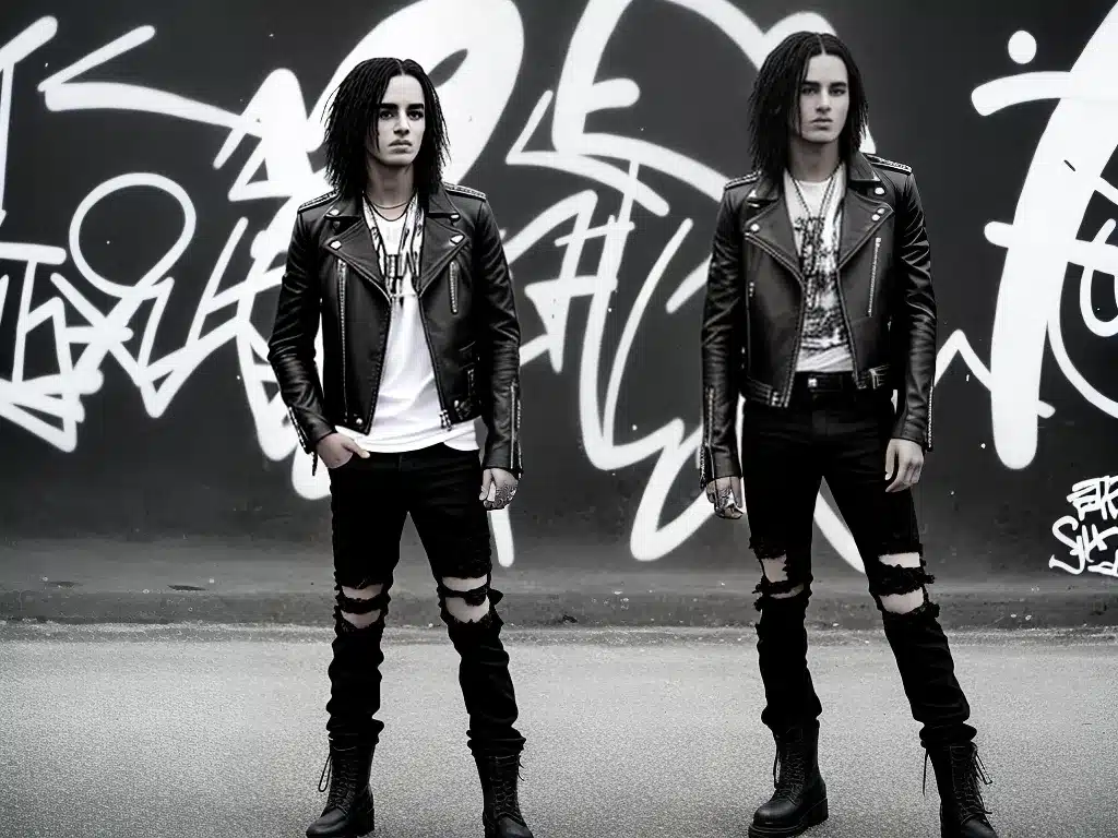 Imagens influencia cultura rock moda atual 2