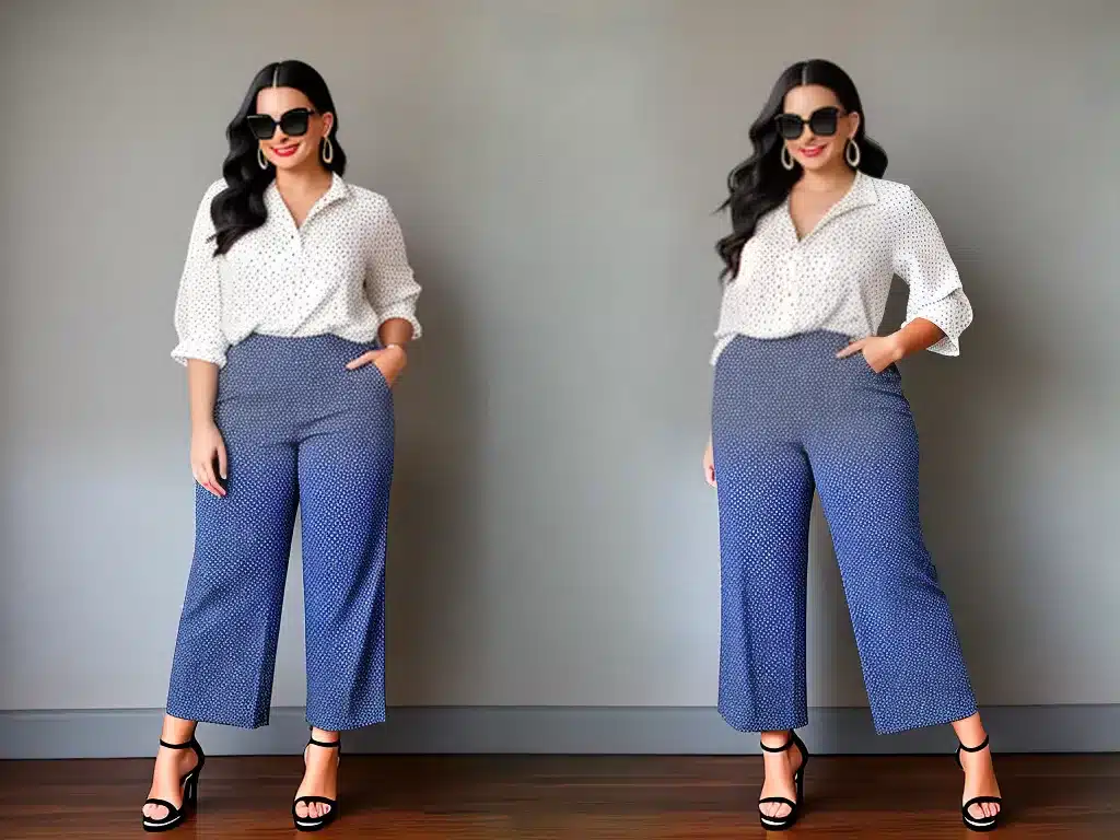 Imagens moda plus size combinando tipos de calcas 2