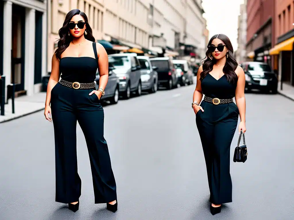 Imagens moda plus size combinando tipos de calcas