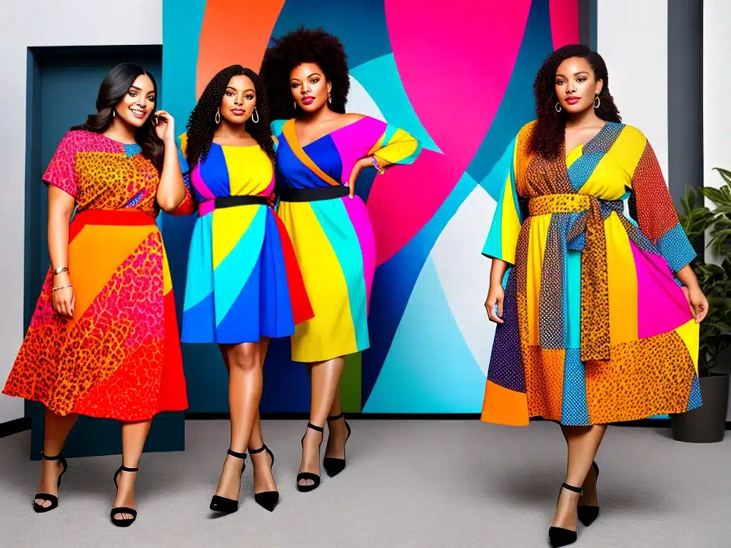 Imagens moda plus size estampas abstratas 1 Imagens moda plus size estampas abstratas 1