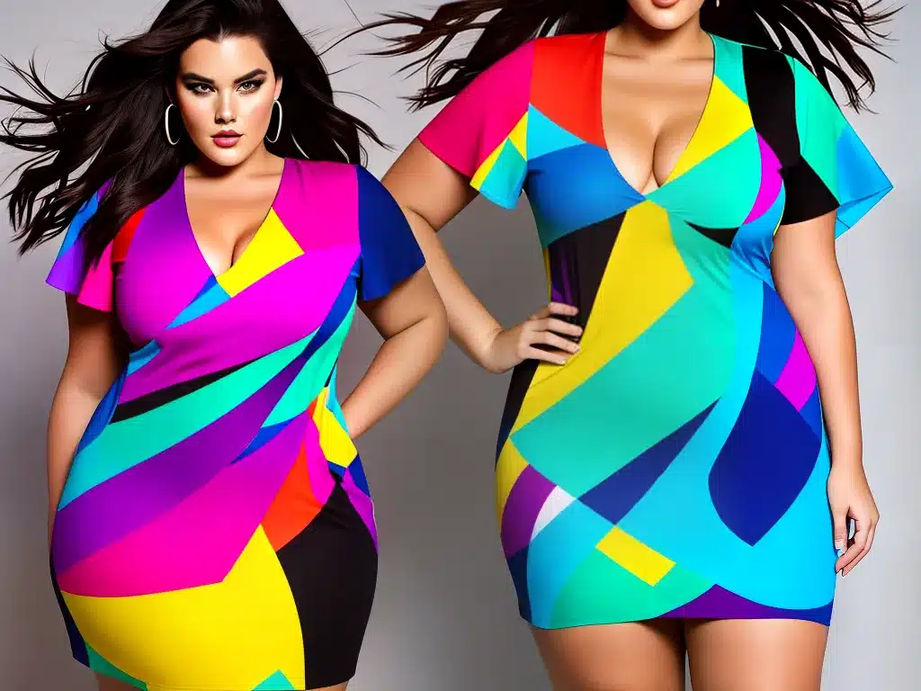 Imagens moda plus size estampas abstratas 3 Imagens moda plus size estampas abstratas 3