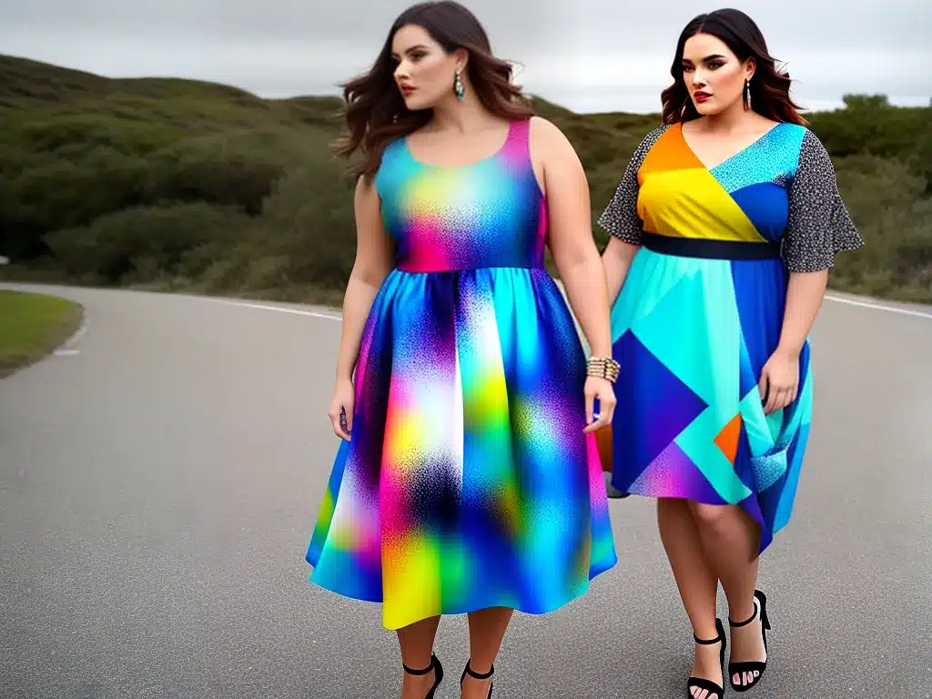 Imagens moda plus size estampas abstratas 4 Imagens moda plus size estampas abstratas 4