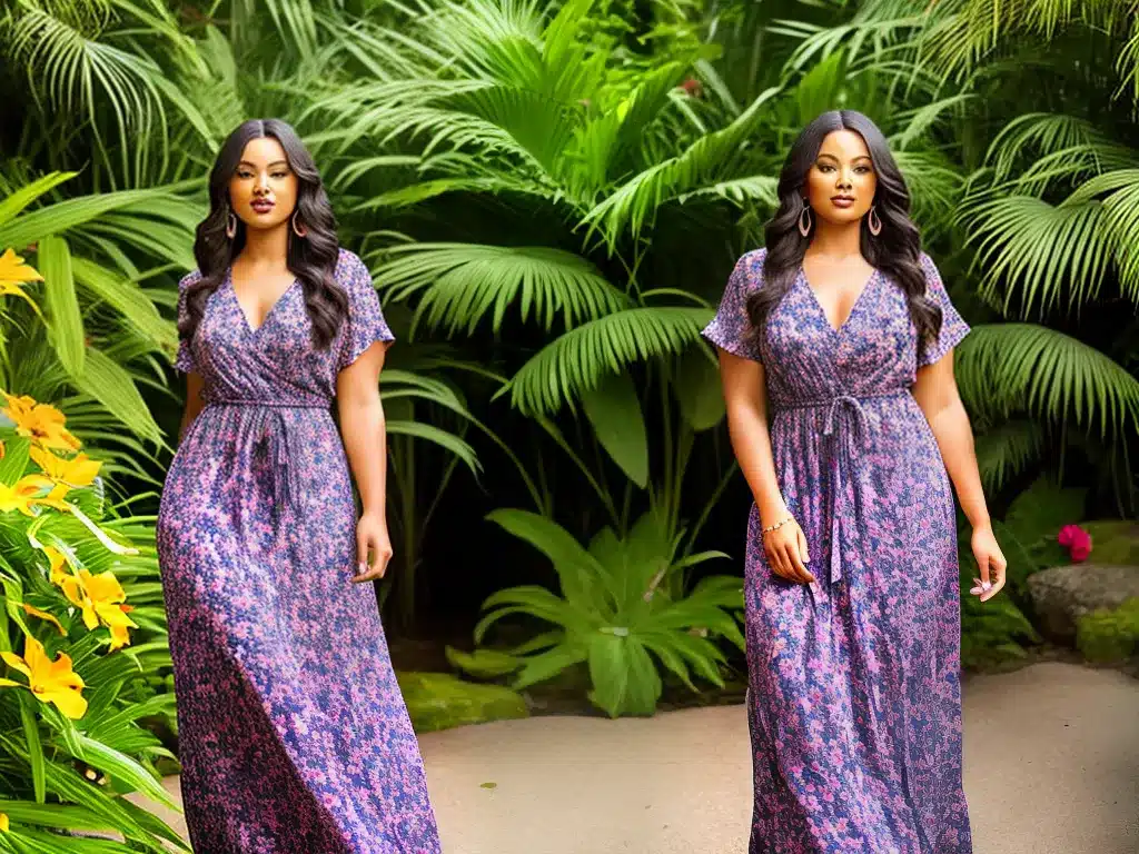 Imagens moda plus size estampas tropicais 3 Imagens moda plus size estampas tropicais 3