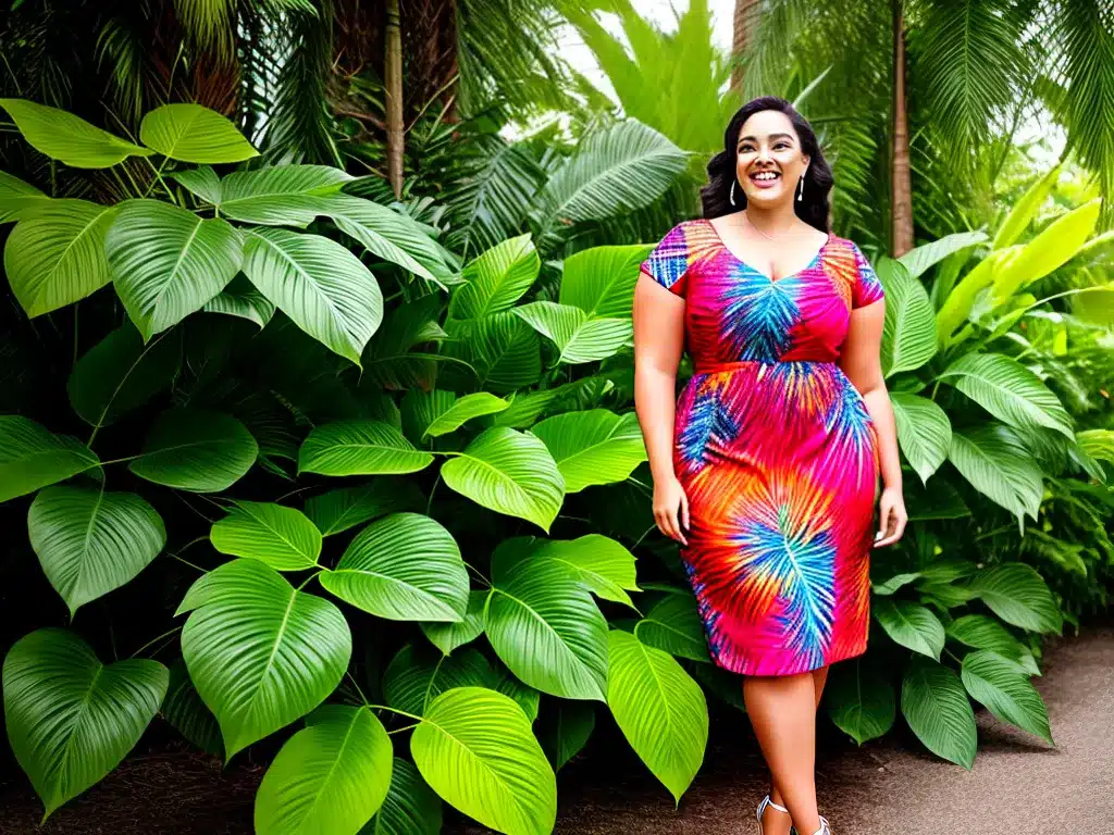 Imagens moda plus size estampas tropicais 4 Imagens moda plus size estampas tropicais 4