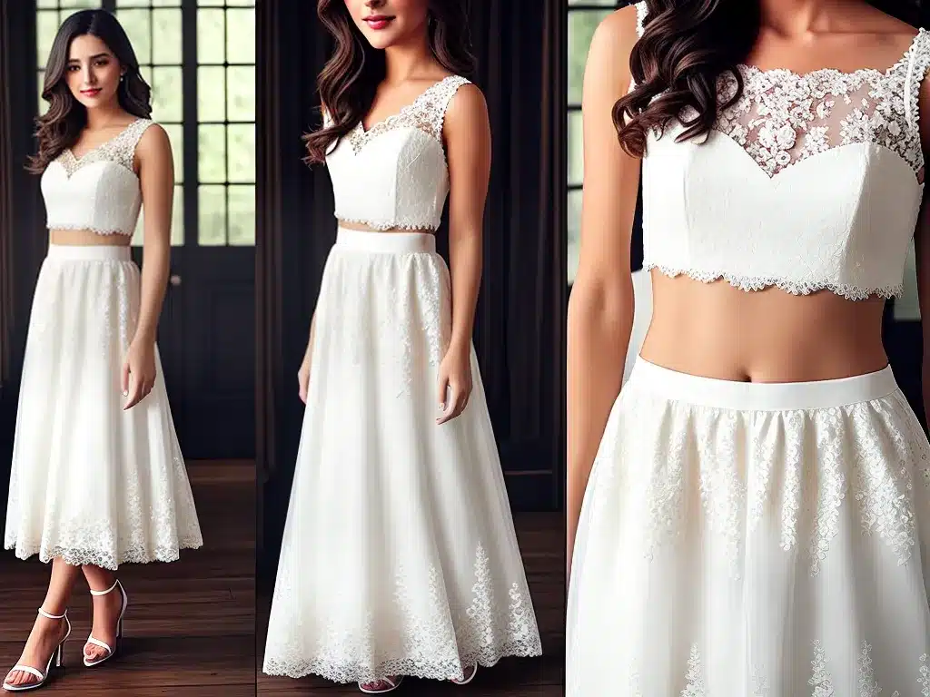 Imagens moda saias renda chantilly aplicacoes 2
