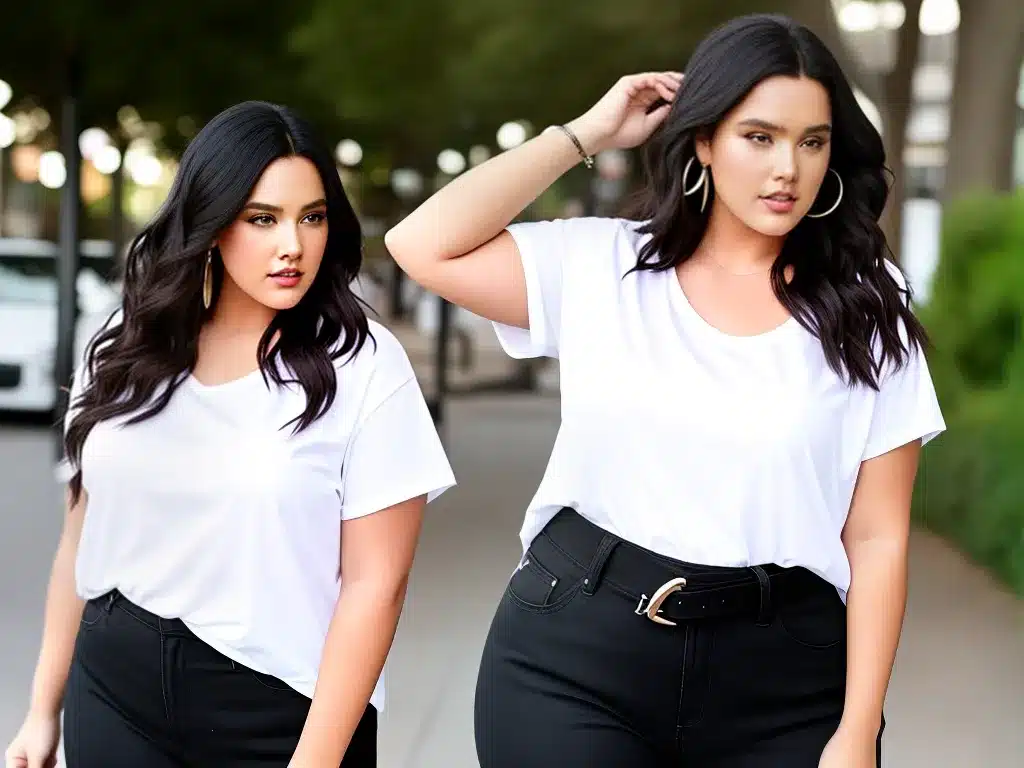 Imagens montando look plus size com pecas basicas 3 Imagens montando look plus size com pecas basicas 3