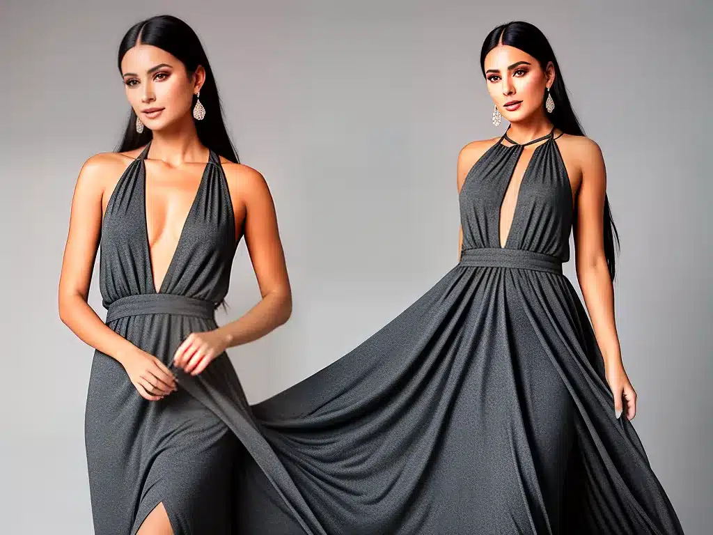 Imagens vestidos mulheres rosto retangular harmonia beleza 3